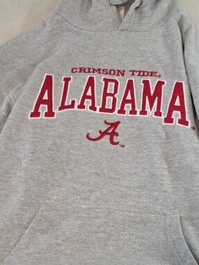 Pro Edge Gray Crewneck with Crimson Alabama Chest Logo